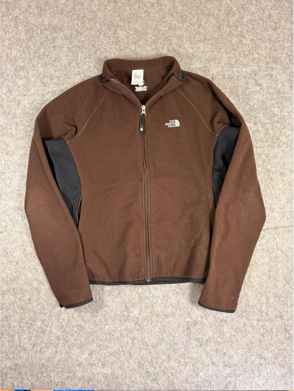 The North Face Flight Series Womens Brown Full Zip Fleece Jacket Size L